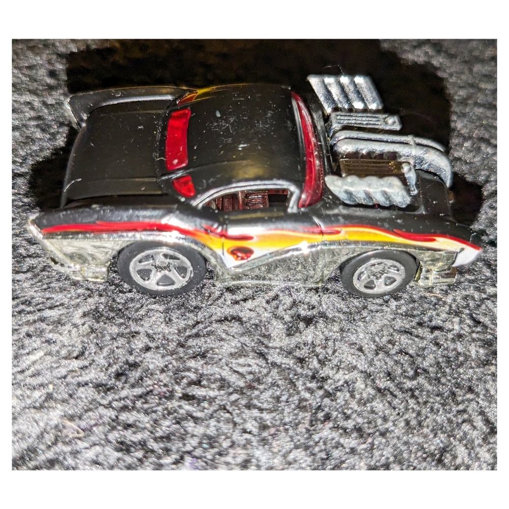 Vintage Hot Wheels 2003 First Editions Two 2 Go Die Cast Black Flame 1:64
